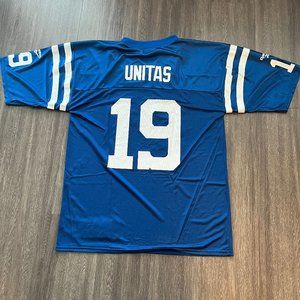 Reebok - Baltimore Colts - Johnny Unitas #19 - Throwback Jersey - Size Large